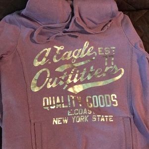 Cute Purple American Eagle Hoodie